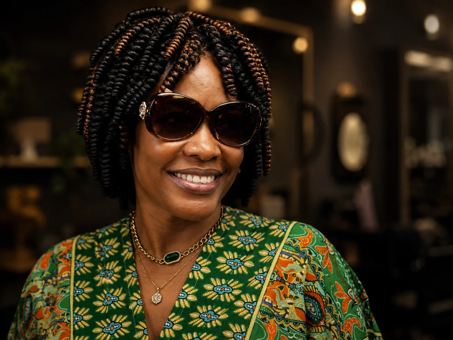 Classic box braids created at New Look Hair Salon