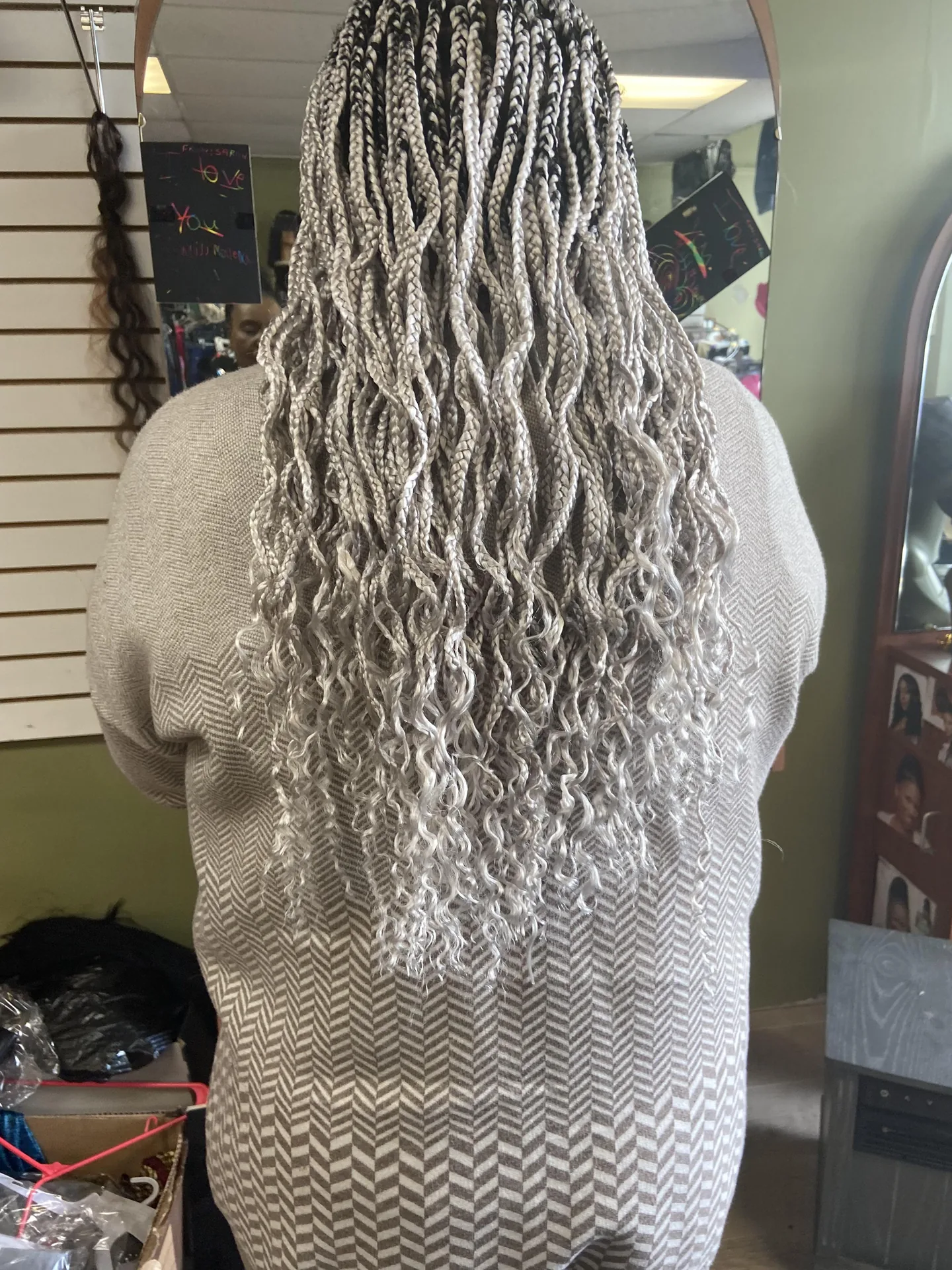 Silver Wave Extensions hairstyle by New Look Hair Salon in Attleboro MA