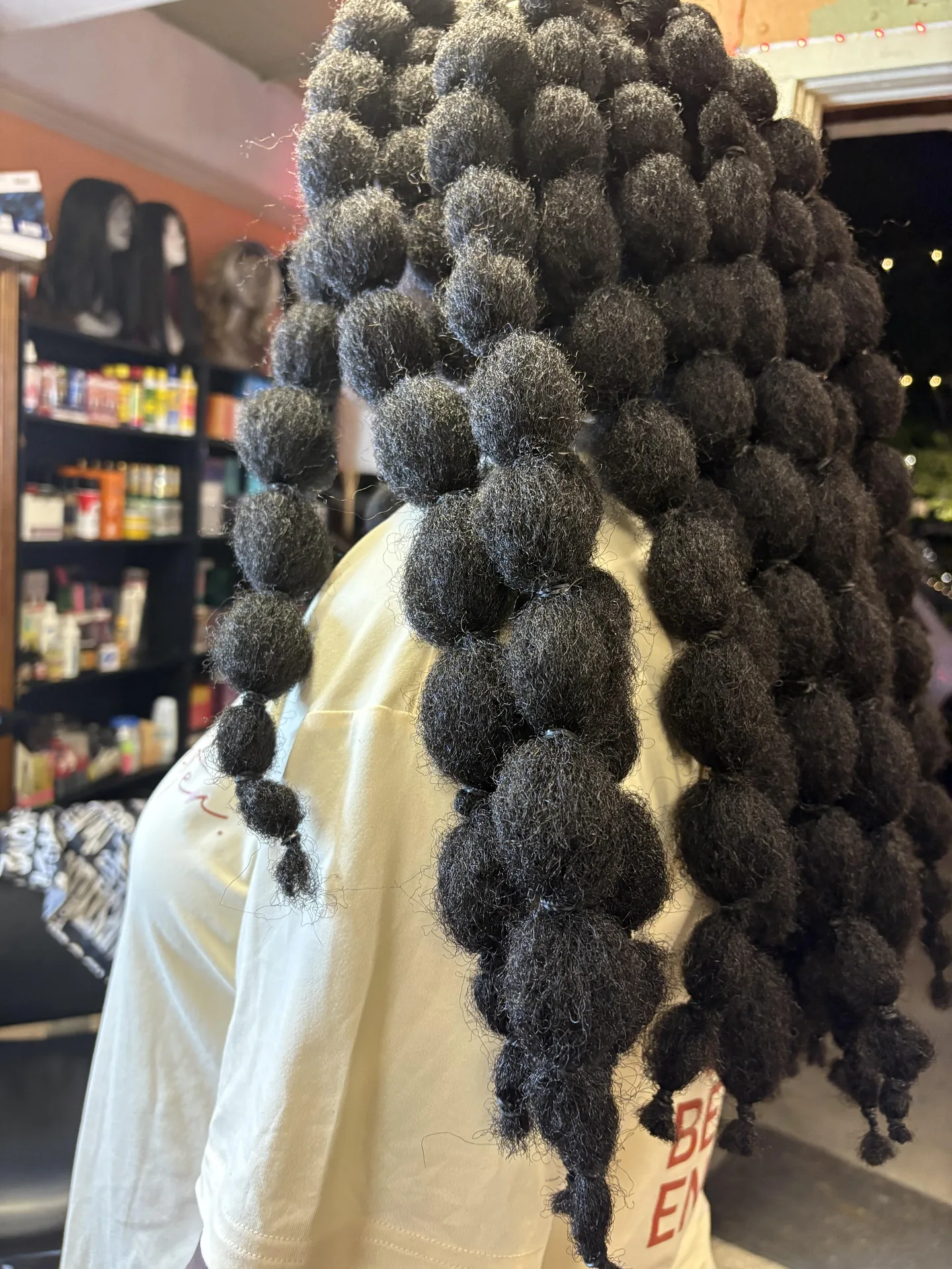 Sculpted Puff Ponytail hairstyle by New Look Hair Salon in Attleboro MA